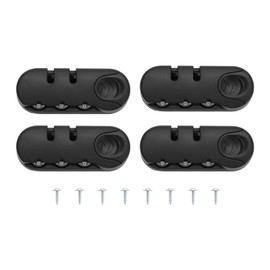 LT Easiyl 4PCS Luggage Password Lock 3 Digits Password Code Security Lock 8.3x3.23cm with Screw Padlock Self-Setting Password Travel Luggage Code Fixed Lock