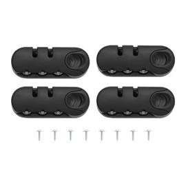 LT Easiyl 4PCS Luggage Password Lock 3 Digits Password Code Security Lock 8.3x3.23cm with Screw Padlock Self-Setting Password Travel Luggage Code Fixed Lock