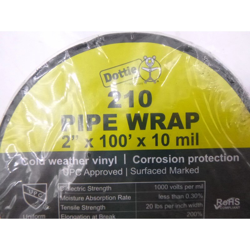 Dottie 2 Pack Dottie Corrosion Protection Pipe Wrap Tape 210