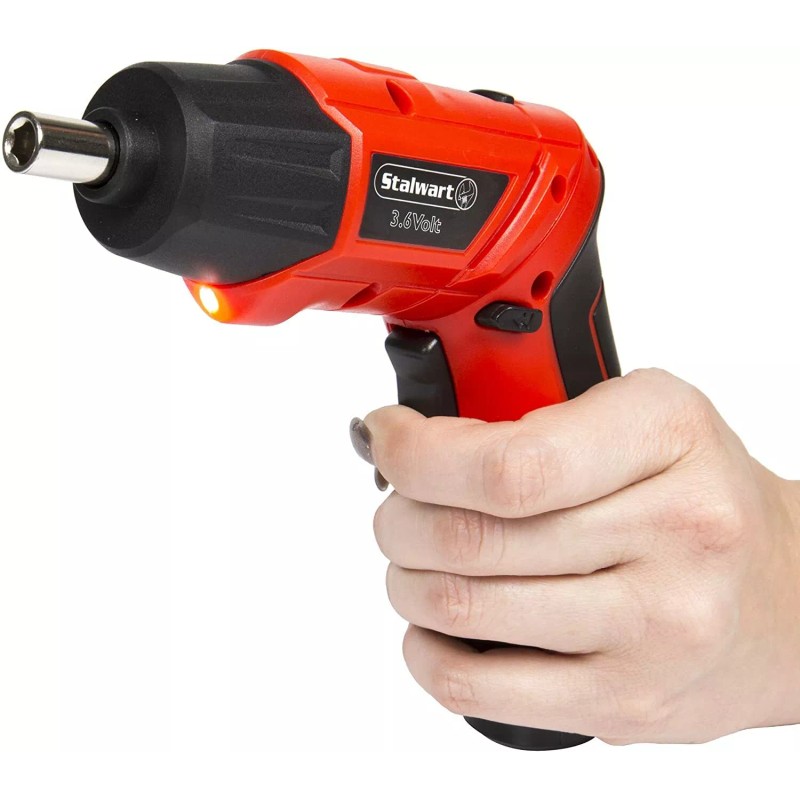 Stalwart - 75-PT1000 Pivoting Screwdriver 45 Pc. Set-Pivoting Cordless Power