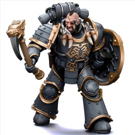 JOYTOY Warhammer 40K Space Wolves Grey Slayer Pack Huscarl 1/18 Scale Collectible Action Figure, Articulated Figure for Collection & Gifts - JT7387