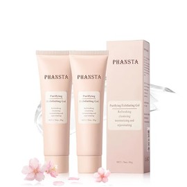 SINYI Gel exfoliante purificante 2PCSExfoliante CorporalExfoliante Facial PurificanteLimpiador facial exfoliante para todo tipo de piel para eliminar 