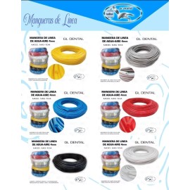 Gl Dental 25 Mts Manguera De Línea Dental 4 Mm Aire Agua Premium
