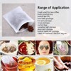 LTKJ 100-pack Cotton Tea Filter Bags Coffee Filter with Drawstring