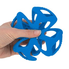 Pelota Mordedera 100% Silicon Azul