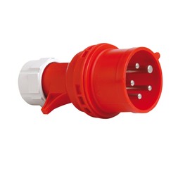 PCE 40829L CEE Plug with Phase Inverter 16A Red Loose