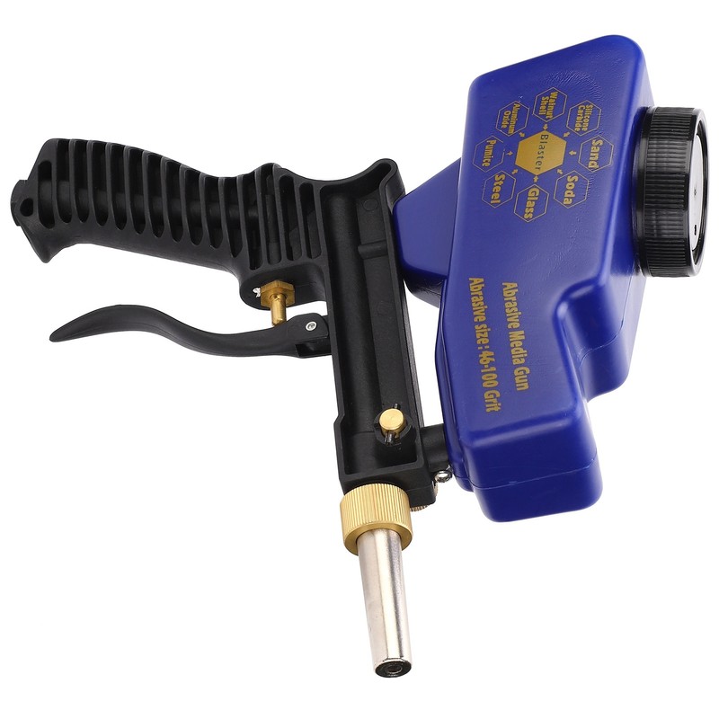Gravity Feed Sandblasting Gun Air Sand Blaster Spray Handheld Tool