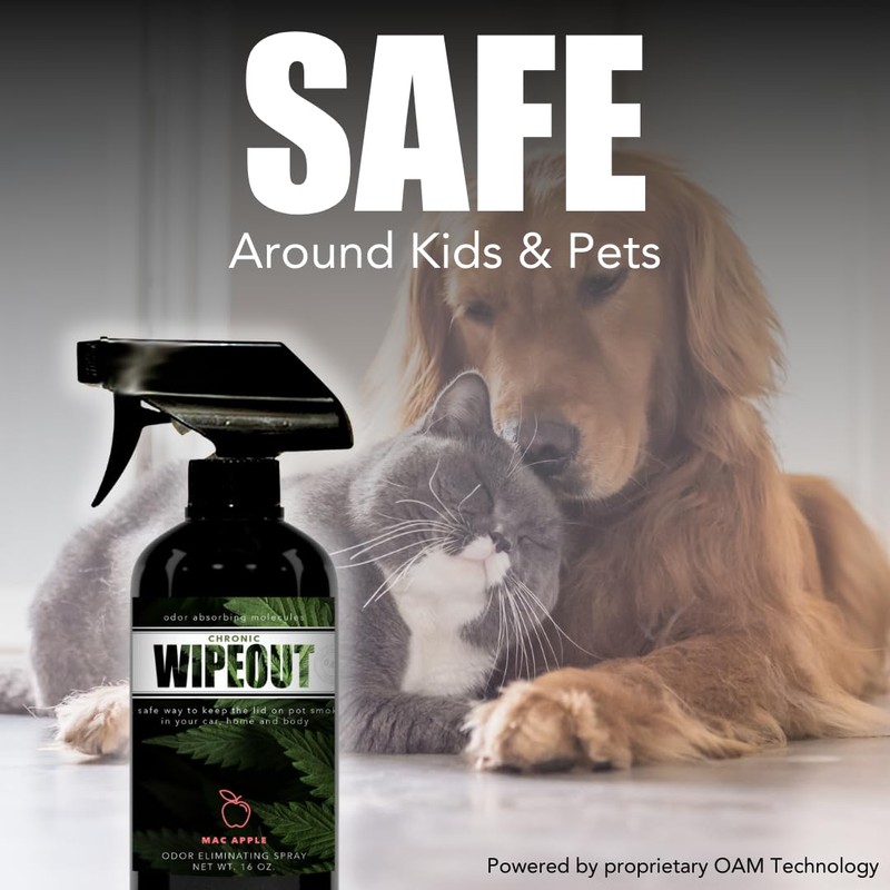 Chronic Wipeout Smoke Smell Eliminator for Home, Cars, Hands, Hair,