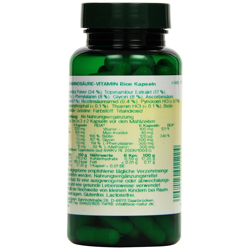 Bios Jerusalem artichoke amino acid vitamin, 100 capsules, 1 pack
