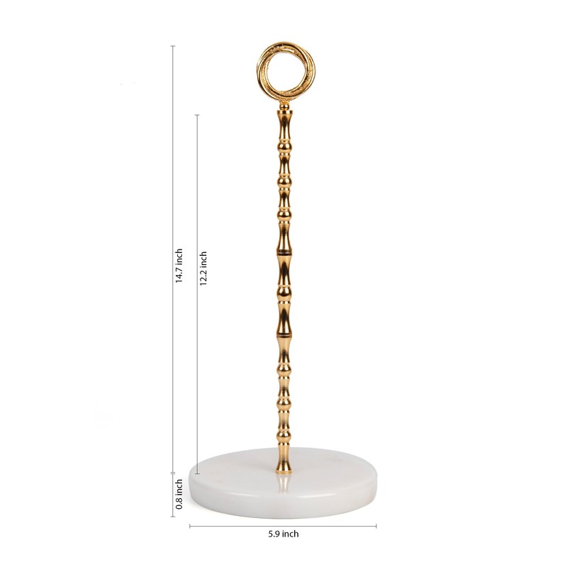 Y Luxe Marble Countertop Paper Towel Holder - Elegant Kitchen/Bathroom