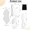 Gua Sha, Gua Sha Facial de Acero Inoxidable, Herramienta para