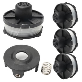 Lebenswuerze Thread Spools for Makita Trimmer 195858-1 (4 Pieces, Length: 8 m, Diameter 1.60 mm with Spool Cover)
