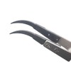 ESD Plastic Tip Curved Tweezers for Soldering Repair Work Interchangeable