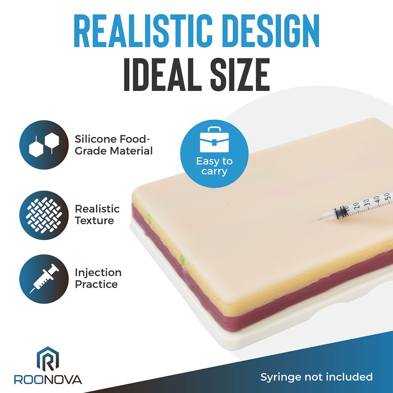 ROONOVA: IV Training Pad | Portable Practice Injection Model with