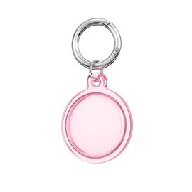 Tracker-Compatible Case, Full Protection TPU Material, 2-in-1 Design, Keychain, Carbon Fiber Feel, Anti-Lost, Flexible, Washable, Lightweight, Storage, Shockproof, Fall Prevention, Lightweight, Multi-Purpose, Available in 9 Colors (Pink)