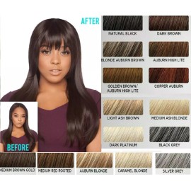 LUXHAIR  Sherri Shepherd Blended Clip in Bangs Extention Caramel Blonde