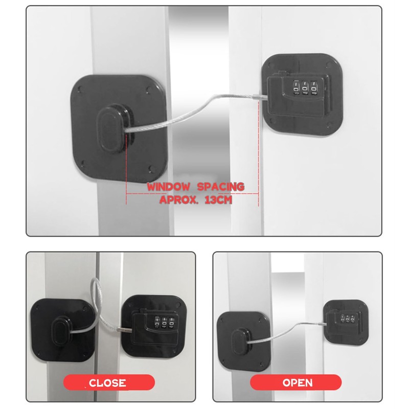 Pack of 2 Fridge Lock for Child Safety Fridge Lock