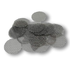 EKNA Universal Stainless Steel Insert Strainers – Pack of 25 – 30 mm Pipe Screens for Pipes and Bongs – Steel Inserts (25, 30 mm)