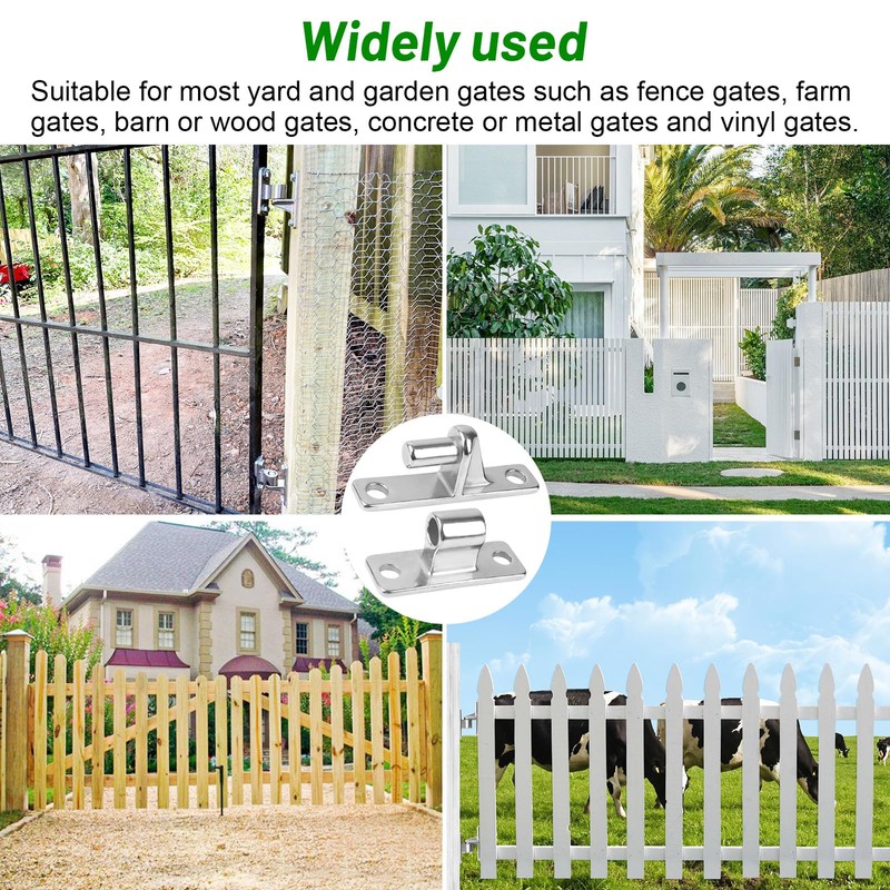 Wall Mount Gate Hinge, 304 Stainless Steel Gate Hinges for