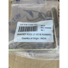 Chatsworth L Bracket Runaway 11268-001 1/8"Thickness 4.24"H x 4.75"L x 1"W - New