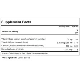 ANDREW LESSMAN Calcium Intensive Care - 60 Capsules - Maintains Healthy Bone and Skeletal Tissues. Vitamin D, Boron. Ultra-Fine, Highly Absorbable Powder in Easy-to-Swallow Capsule. No Additives.