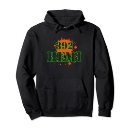 392 Hemi Motor Engine Splatter Design Graphic Pullover Hoodie