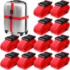 12 Pack Luggage Straps Suitcase Belts Straps Wide Adjustable Packing