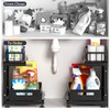 Under Sink Organizer, 2-Tier Pull Out Cabinet Drawer with Adjustable