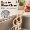 2 Pcs Wooden Danish Dough Whisks for Sourdough Bread, 12.6