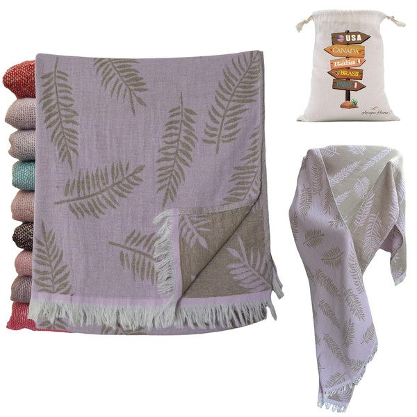 Jacquard Turkish Beach Towels, Sand Free, Extra Large, 100% Cotton