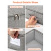 punemi Low Profile Under Bed Storage, 5 inches High Underbed