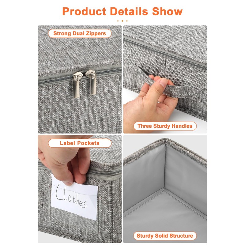 punemi Low Profile Under Bed Storage, 5 inches High Underbed