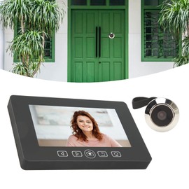 Fockety Door Peephole Camera, 4.3in LCD Color Screen 160° Wide Angle Smart Door Viewer Peephole, Electronic Cat Eye Camera for Home Apartment Entry Door Front Door
