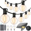 Yusist 200FT Solar String Lights Outdoor Waterproof with Remote,G40 Solar