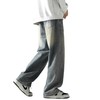 PRIJOUHE Mens Wide Leg Jeans Elastic Waist Baggy Jeans Casual