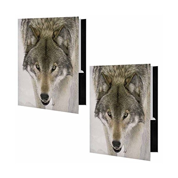 Wolf Face Presentation File Folder - Set of Two
