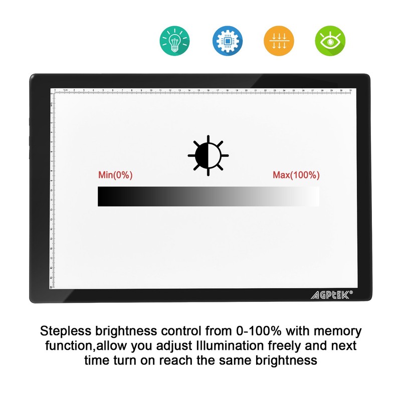 Light Box,Magnetic A4 Light Pad LED Tracing Light Board Physical