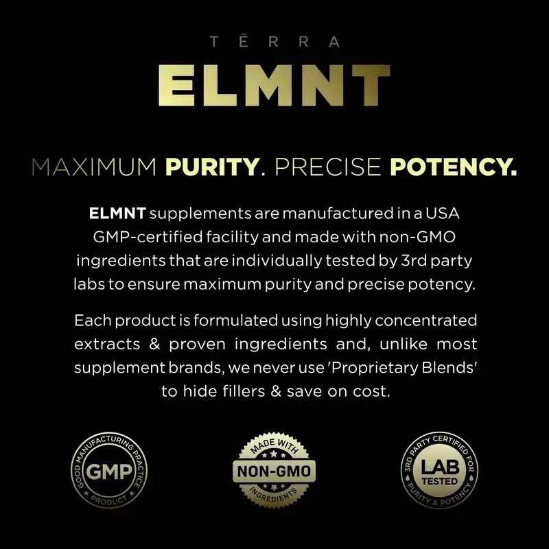 ELMNT 40x Strength Organic Black Maca Root w. Ashwagandha -