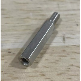 Keystone Elec. 1960 Standoff, 1/4 Hex M-F, Threaded (8-32), 1.00"L, Brass, PK/50