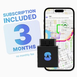 Spytec Pulse OBD GPS Tracker for Vehicles, Cars, Trucks | Anti-Theft Plug-in Car GPS Tracker | Fast 1 Second Updates, Ignition On/Off Alerts, Vehicle Movements | Fleet Monitoring | 3 mo Subscription