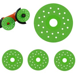 Rock Slab Cutting Disc, Glass Cutting Disc, 4 Inch Rock Slab Flat Grinding Cutting Piece, Diamond Chamfered Saw Blades for Cutting and Grinding Tile and Marble (4PCS)
