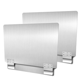 Sunrise Kitchen Supply Universal Stainless Steel Fryer Splash Guard (2)