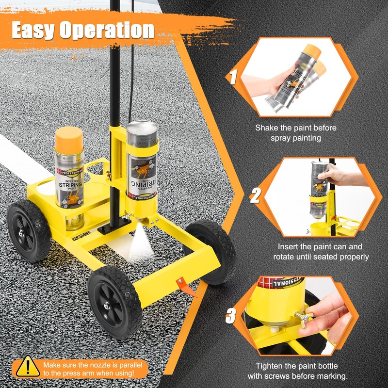 CAROD Striping Line Marking Machine, Parking Lot Striping Machine, Compatible