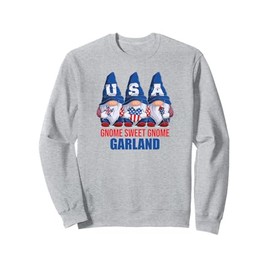 Garland Texas Gnome Sweet Gnome American Flag Gnomes Sweatshirt