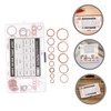 GLEAVI Copper Gasket Kit 150pcs Flat Crush Washers Oil Drain