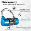 Shimeyao 4 Pcs 5 Letter Combination Lock Heavy Duty Gym