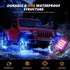 for Jeep Wrangler JL Gladiator 8 Pods RGB LED Rock