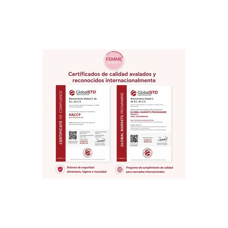 Inositol Myo + D-chiro Femme 220 Cápsulas Para Mujer Sabor