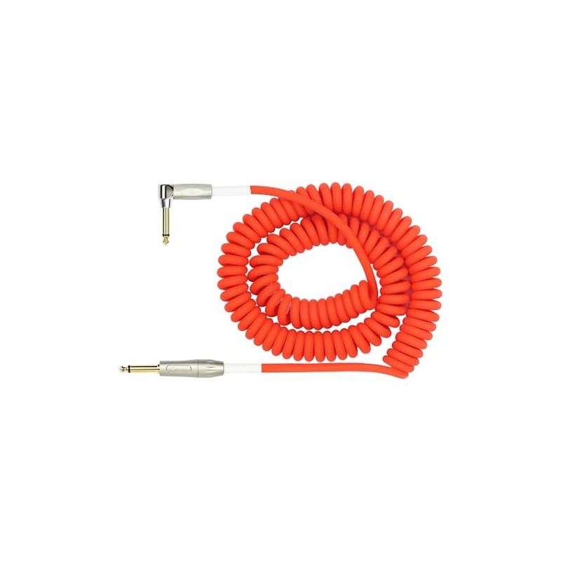 KIRLIN Cable IMK-202PFGL-30/RDF 1/4" Premium Coil Instrument Cable, 30', Red