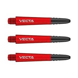WINMAU Vecta Red Intermediate Dart Shafts (Shafts) - 1 Set Per Pack (Total 3 Stems)